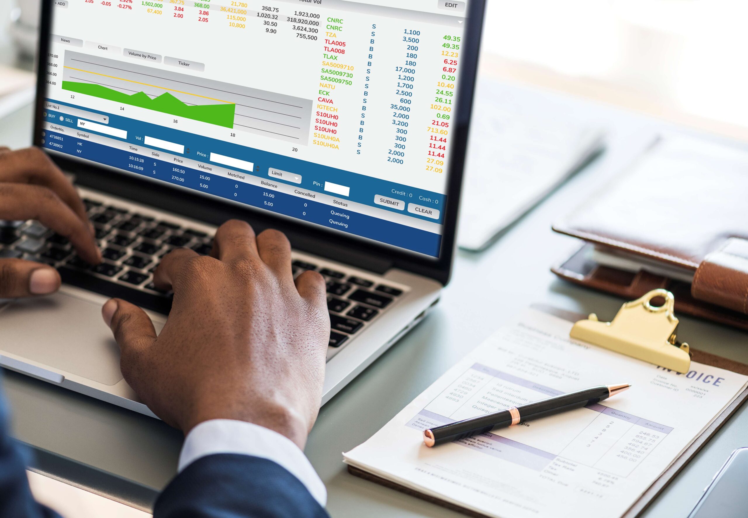 A CEO reviewing ESOP policies